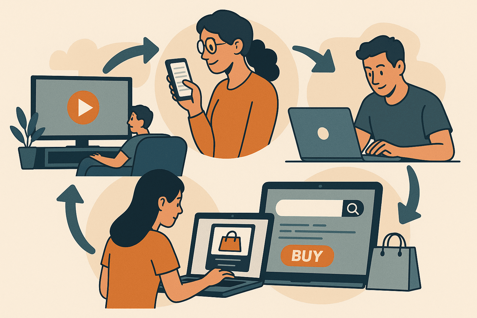 Stream, Scroll, Search, Shop: The 4 Habits That Decide What People Buy