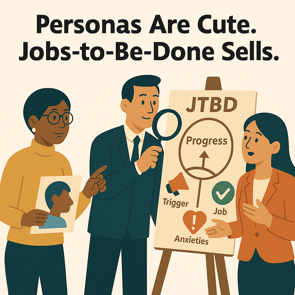 Personas Are Cute. Jobs-to-Be-Done Sells.